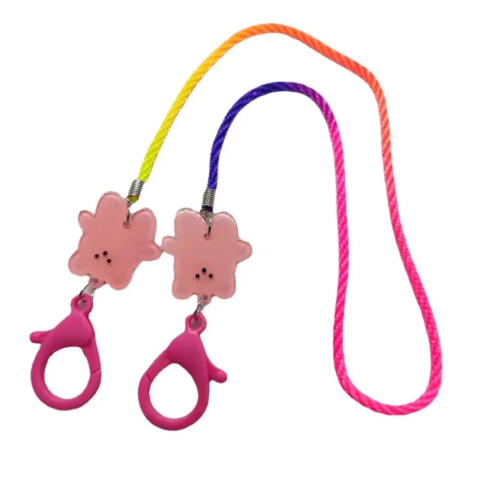 

Hold Straps Female Hanging Neck Bear Gradient Color Cartoon Children Mask Chain Child Mask Lanyard Mask Rope Sunglasses Lanyard