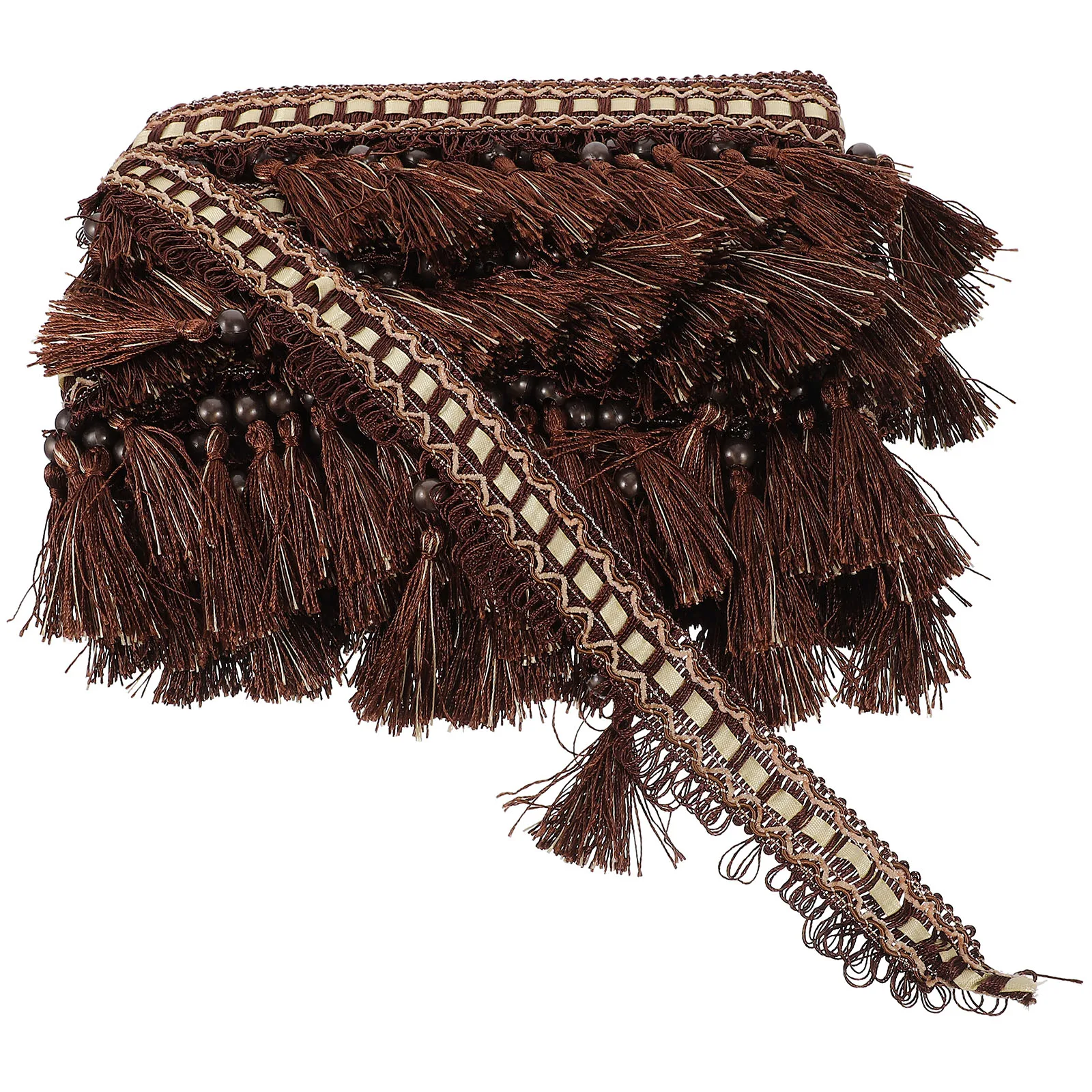 

Fringe Trim Polyester Curtain Tassel Sewing Fringe Trim Hanging Lace Decorative Sofa Fabric Edge Sewing Trimming