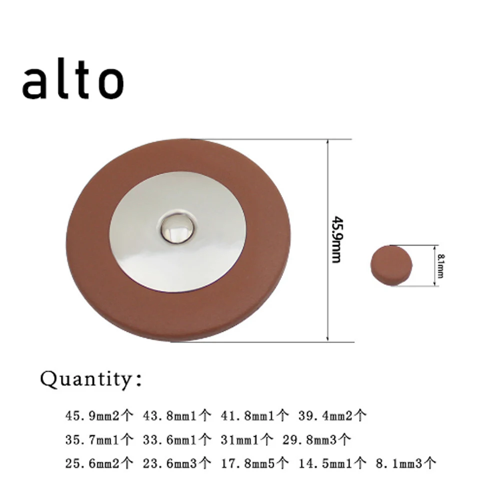 25 stücke Tenor/Alt/Sopran Saxophon Leder Pad Ersatz Leder Rohr Musik Pad Holzblasinstrument Zubehör – Detail 3