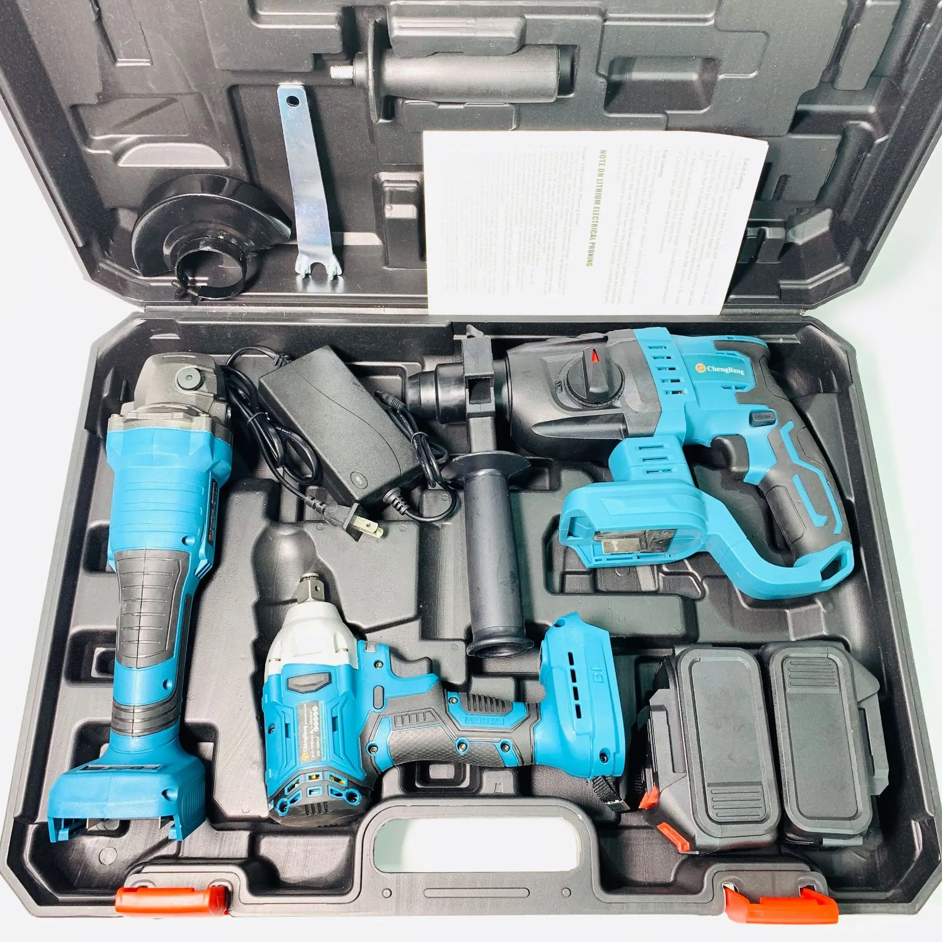 brushless electric tools lithium 3 piece 08 ( hammer + 125mm Angle grinder, electric wrench) makita battery