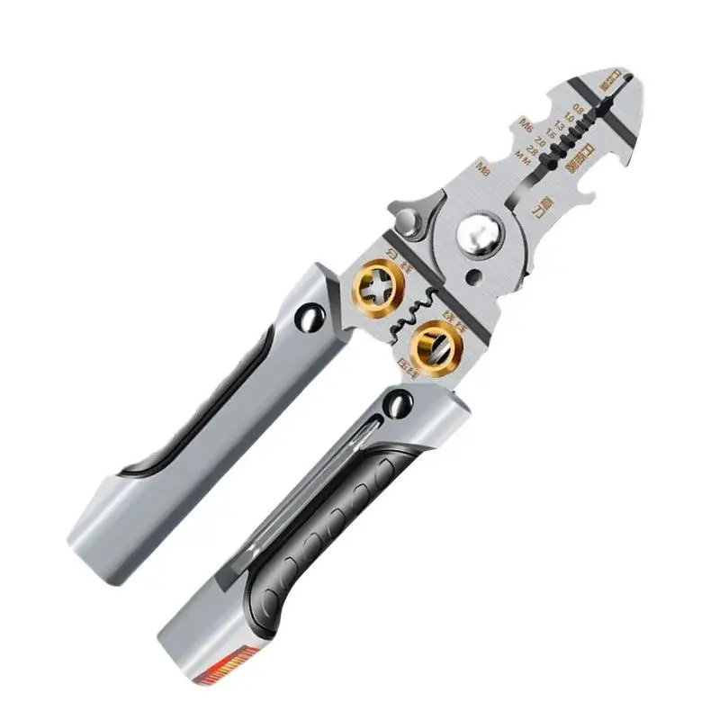 

Electrician Wire Stripper Electrical Wire Stripping Tool Multi-purpose Professional Wire Stripping Tool Wire Stripper Cutter