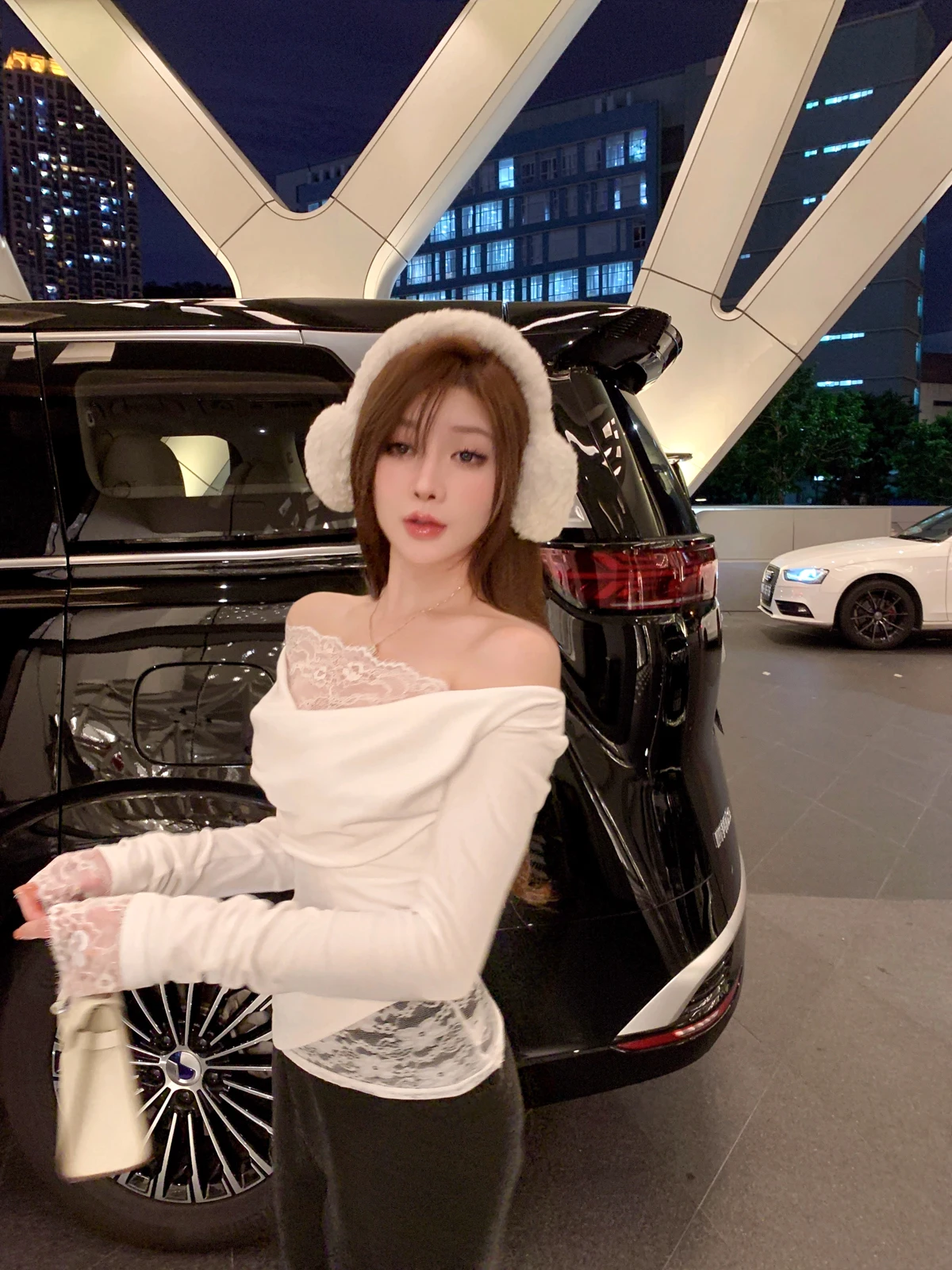 

JUNSTUDIO Sweet Desire: Мягкий кружевной термотоп с флисовой подкладкой на одно плечо, женская модная базовая футболка