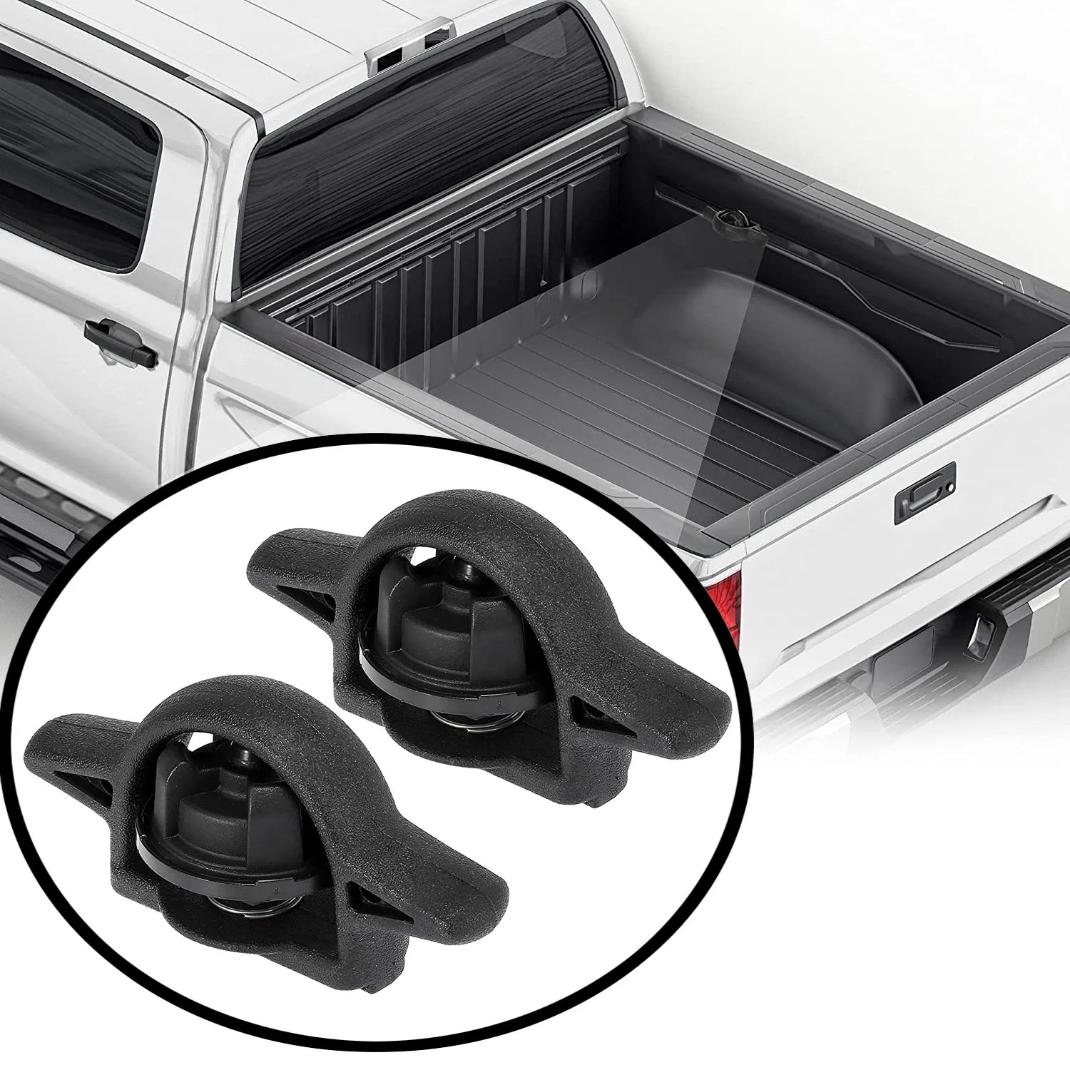 Pickup Trunk Side Bed Tie Down Anchor for Toyota Tacoma Tundra 2005-2021 Tailgate Tie-Down Bed Cleat Hook Clip For Jeep Ram 1500