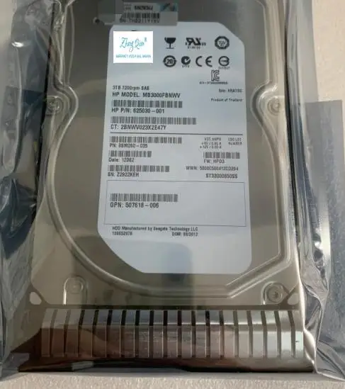 

For 653959-001 3TB SAS 7.2K 3.5 inch 652766-B21 server