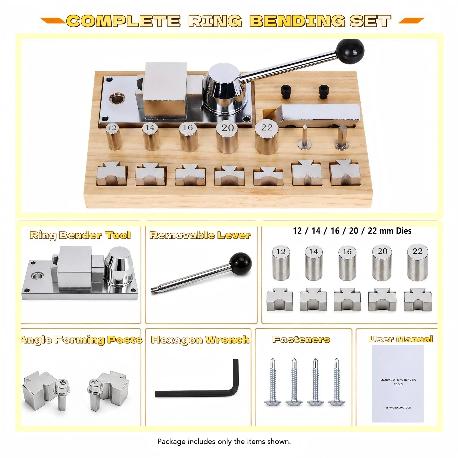 PHYHOO Ring Bender Machine Jewelry Saw With Accessories Rounding Forming Jewelry Making Tools and Equipment Ring Making Kit