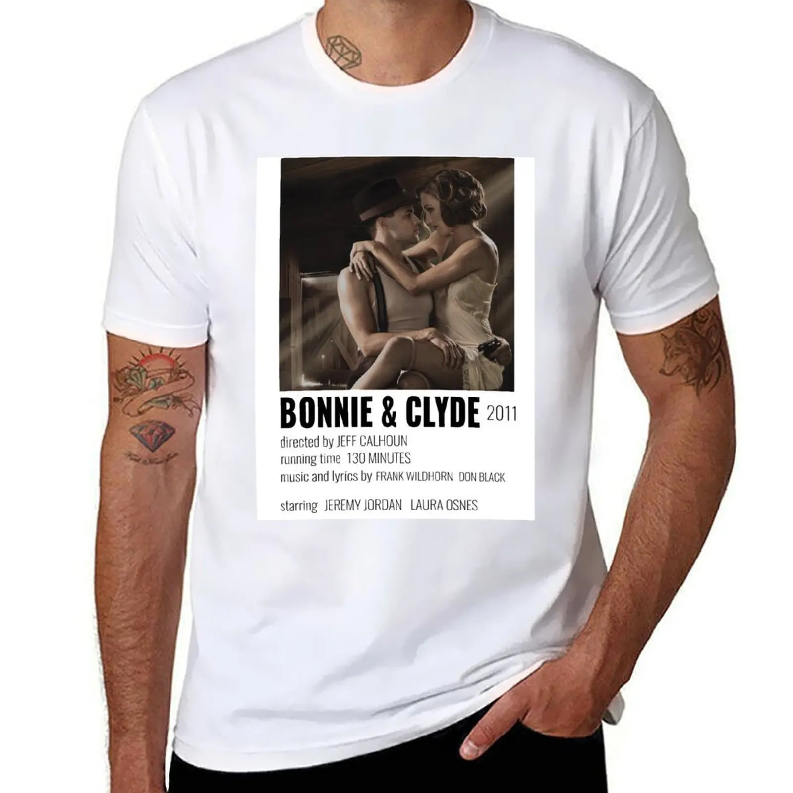 

Bonnie and Clyde Musical Poster T-Shirt t shirts for man cotton cotton t shirt pack T-Shirt