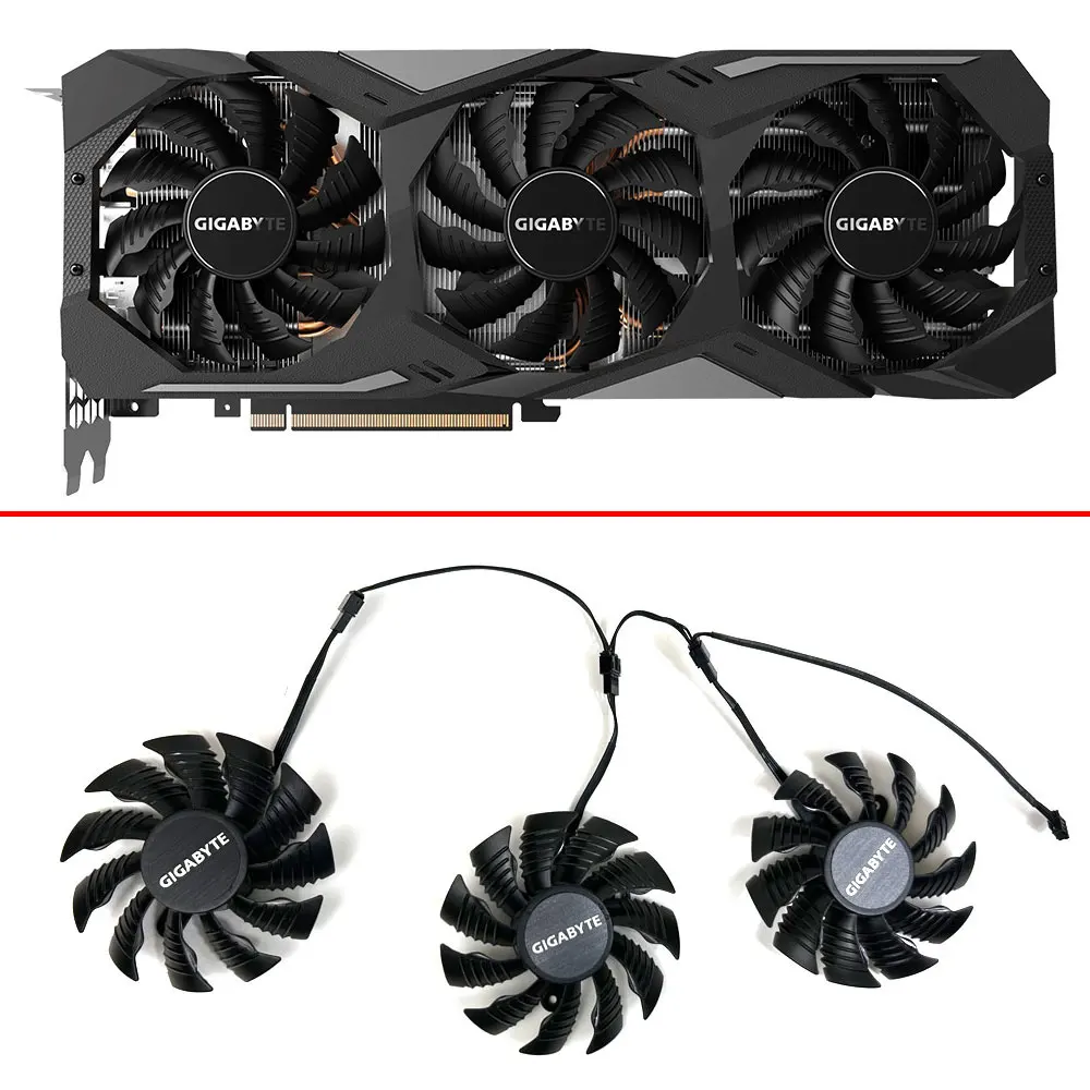 82MM PLA09215S12H 0.55A T128015SU Graphics Card Fans RTX 2080 2080 Ti For Gigabyte RTX2080 RTX2080Ti Graphics Card Fans