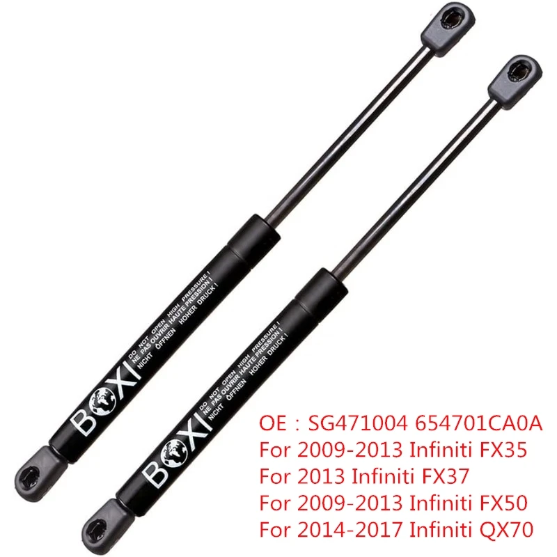 2 Pcs Hood Lift Supports for Infiniti FX35 FX50 2009-2013 FX37 2013 QX70 2014-2017 Sport Utility 4-Door SG471004 654701CA0A