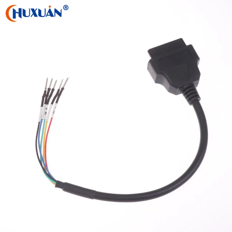 

[Q]Car OBD2 Diagnostic Adapter OBD2 Connector Jumper Interface Extension Cable Tool Auto Extension Cable 16Pin Can +- K Line