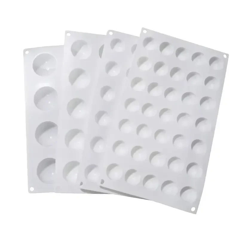 Semi Sphere Silicone Chocolate Mold Half Ball Mousse Cake Tray Silicon Dome Baking Moulds Pudding Candy Jelly Candy  DIY Tool