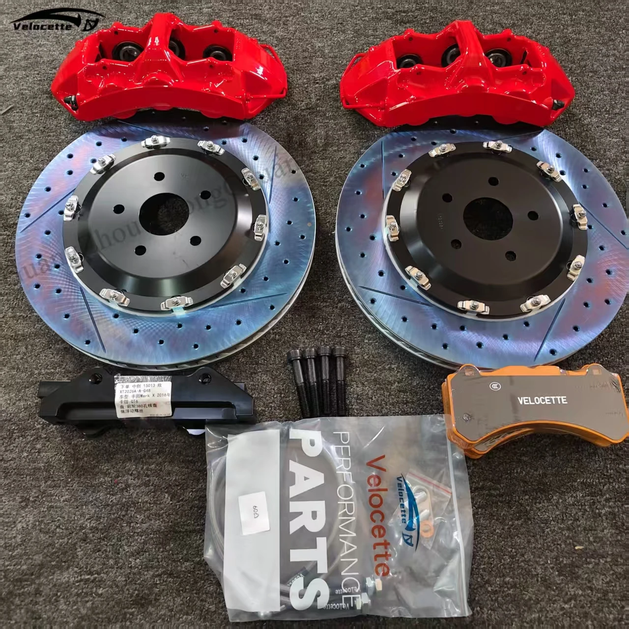 New style High Performance GT6 6-Piston Brake Caliper Kit 355mm Rotor Suitable for BMW 340i for Infiniti Q50 for Lexus GS450h fo