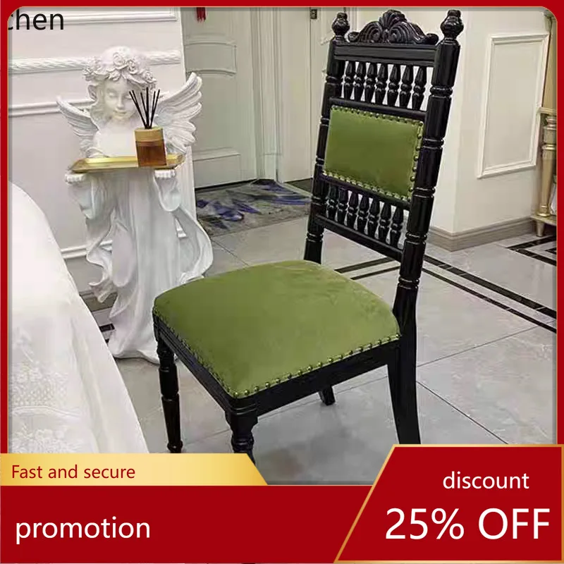 

HXL Solid Wood Book Chair Living Room Dining Soft Backrest Chair Single Chair