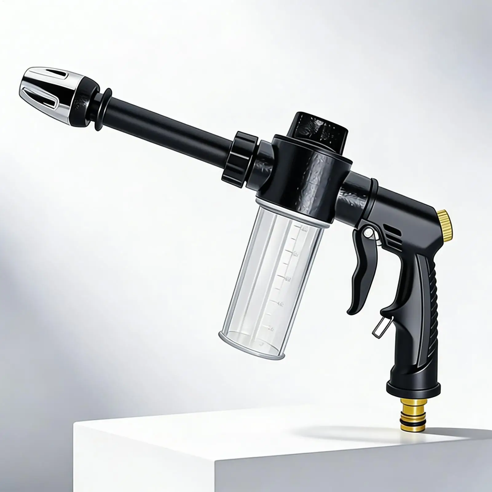 Car Soap Foam Sprayer High Pressure Nipple Interface Foam Nozzle with Dispenser Bottle for Automotive Truck Garden