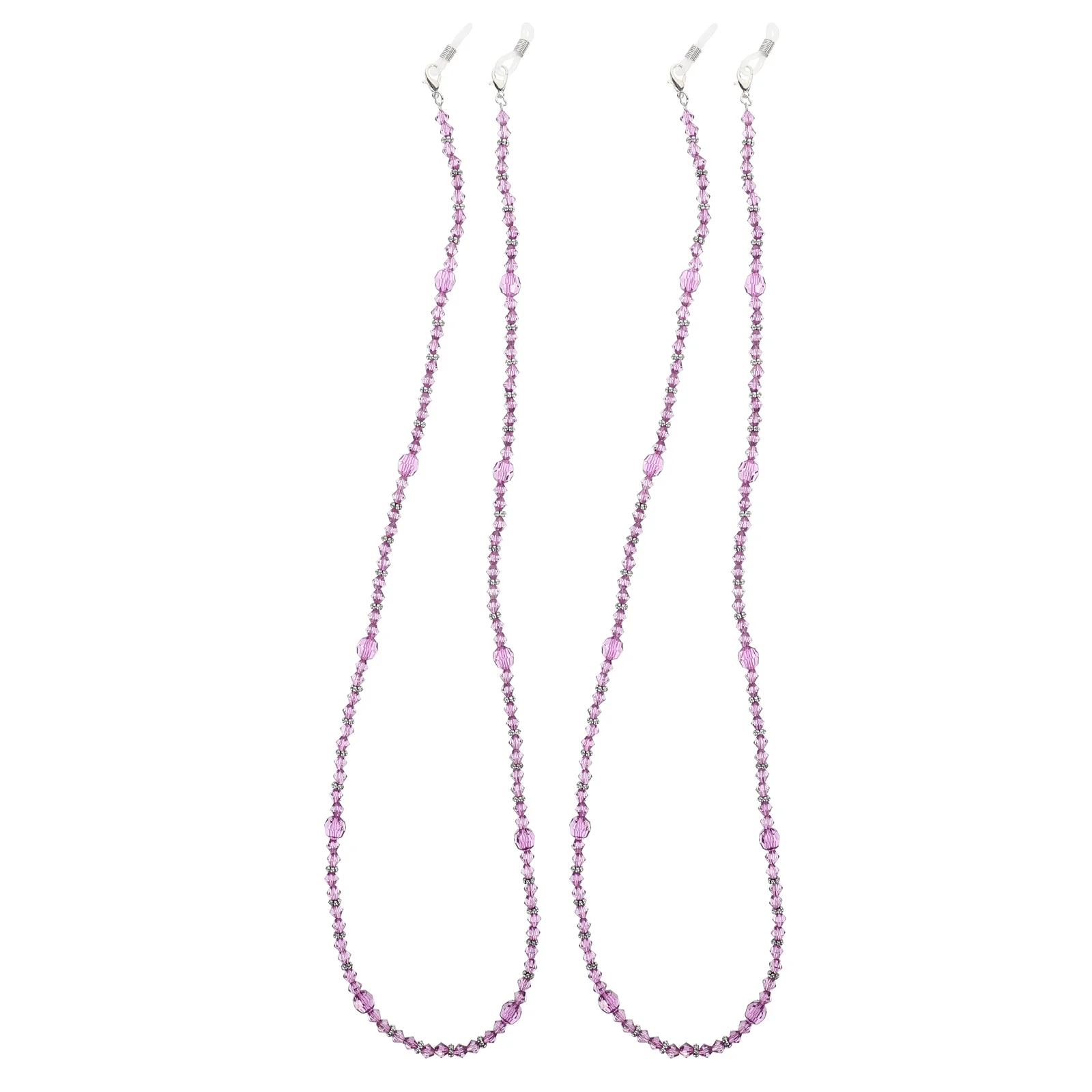 

2Pcs Handmade Beading Glasses Chain Anti-Slip Eyeglass Holder for Running Hiking Travel Daily Use Spectacles Chain Prevent Fall