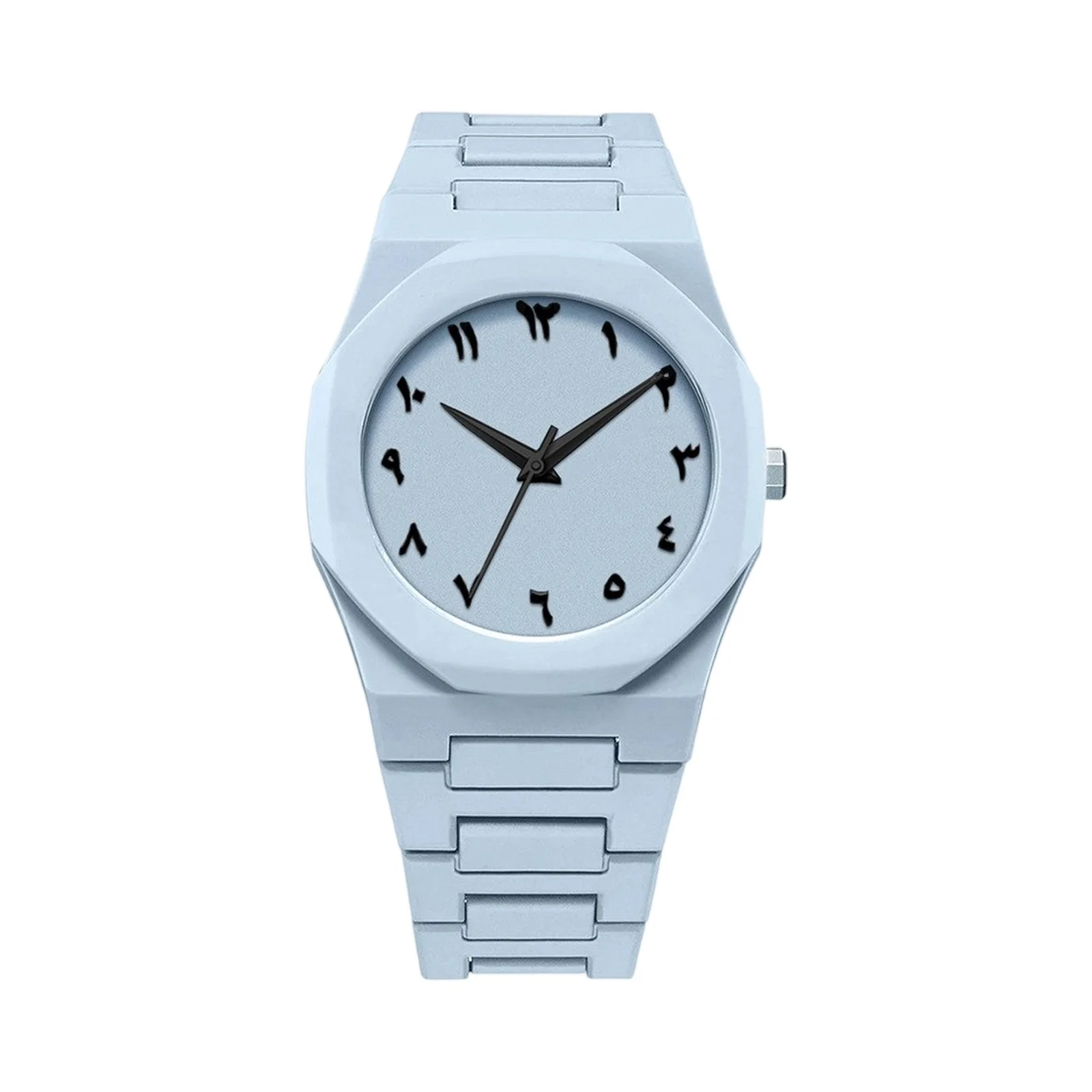 الرجال الإبداعية ساعة الموضة بسيطة عادية نمط حزام من البلاستيك حركة الكوارتز ساعة اليد الذكور الملابس اليومية مباراة الديكور