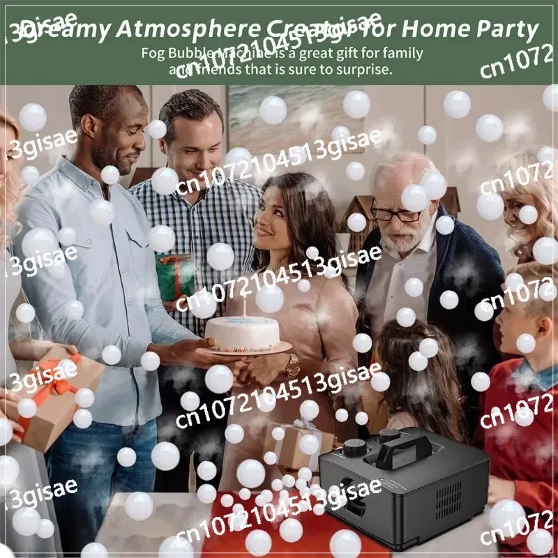 Wedding Halloween Party No Spill Smoke  2-in-1 Fog Bubble Machine, Indoor and Outdoor Birthday Bubble Machine