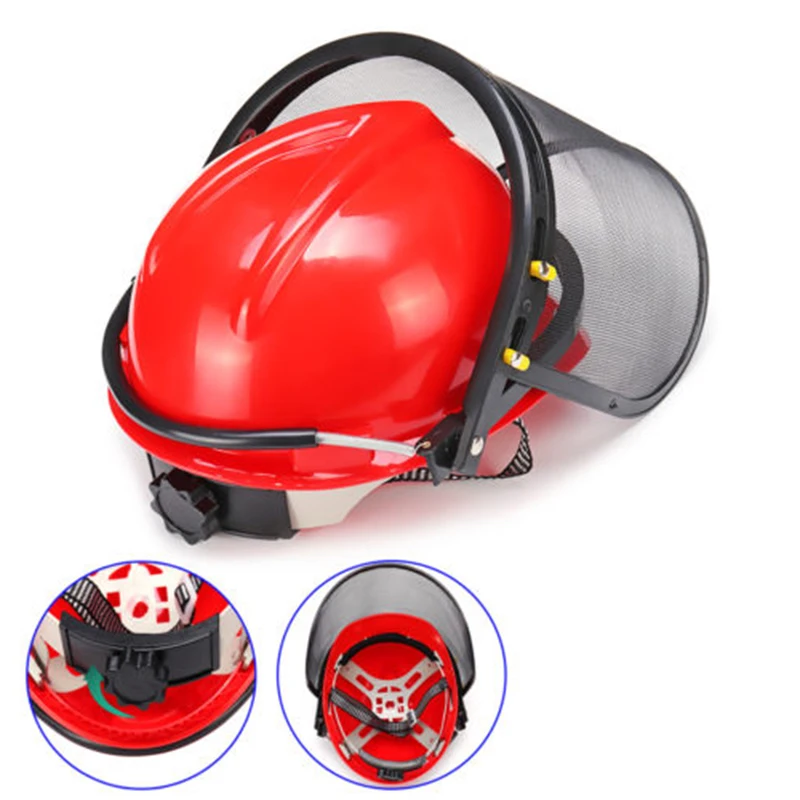 Chainsaw Safety Helmet Cover Mesh Electric Cutting Gardening Protection Mesh Face-Shield For Lawn Mower Trimmer Brushcutter