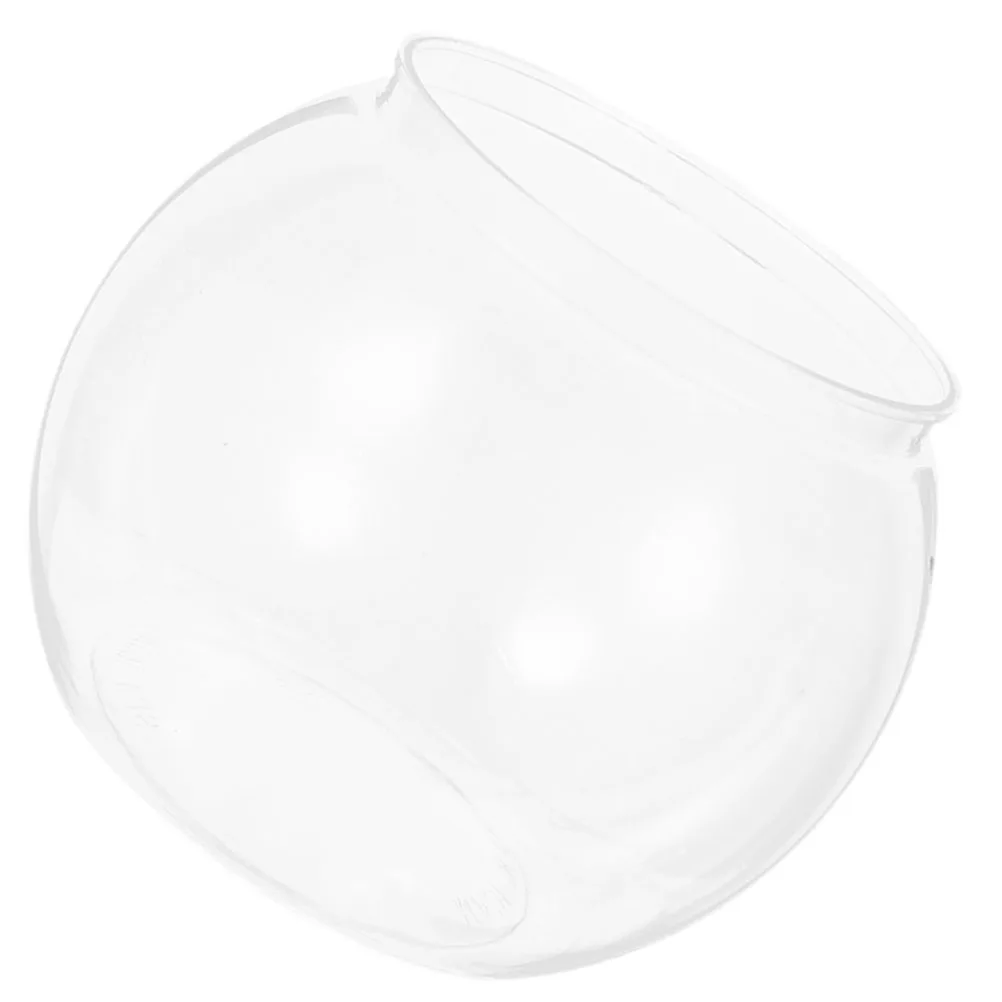 

Transparent Goldfish Bowl Small Fish Breeding Bowl Tabletop Aquarium Office Decorative Tanks Plastic Bowls Portable Desktop Fish