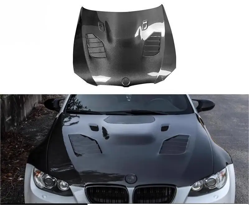 High Quality Dry Carbon Fiber Hood Front bonnet Engine Cover Fits For BMW 3 Series E90 E92 E93 M3 2005-2012