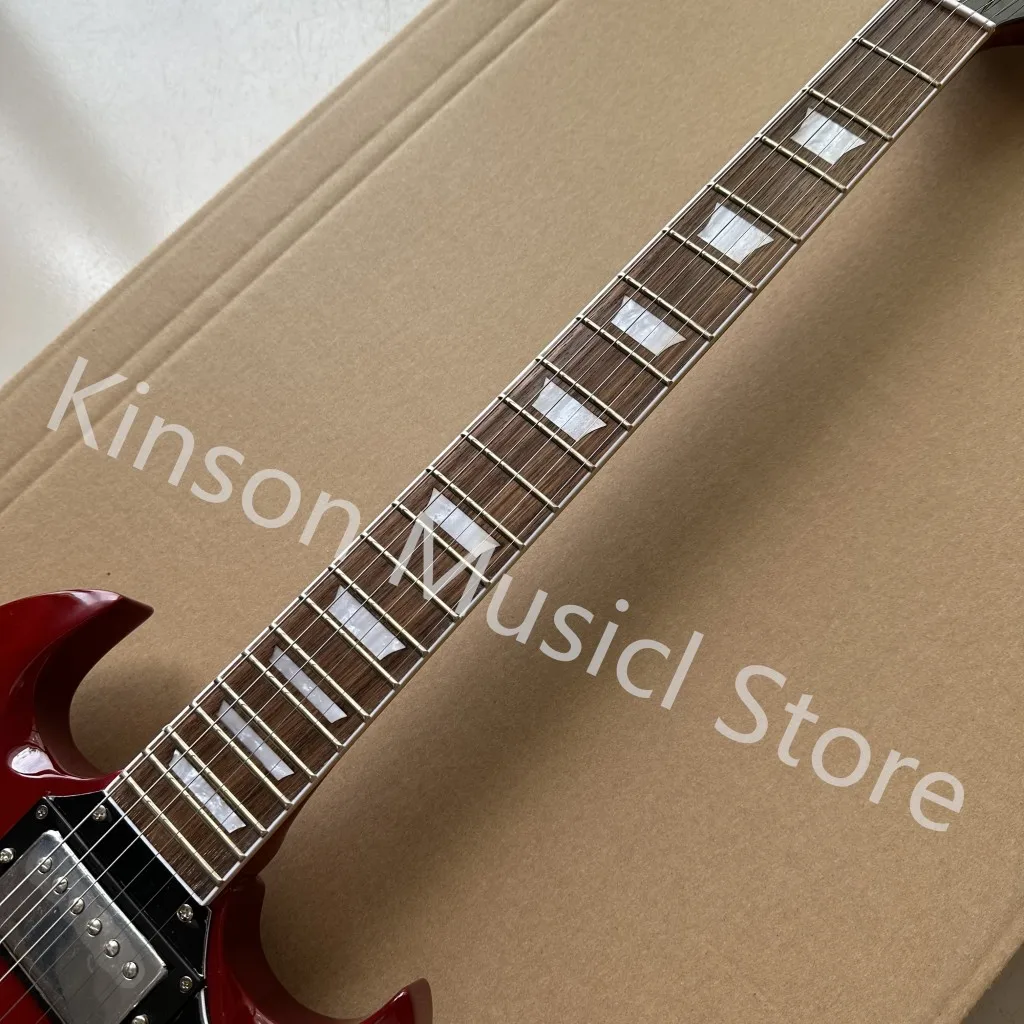 High quality  Red Electric Guitar,Mahogany body,Chrome Hardware,in stock,