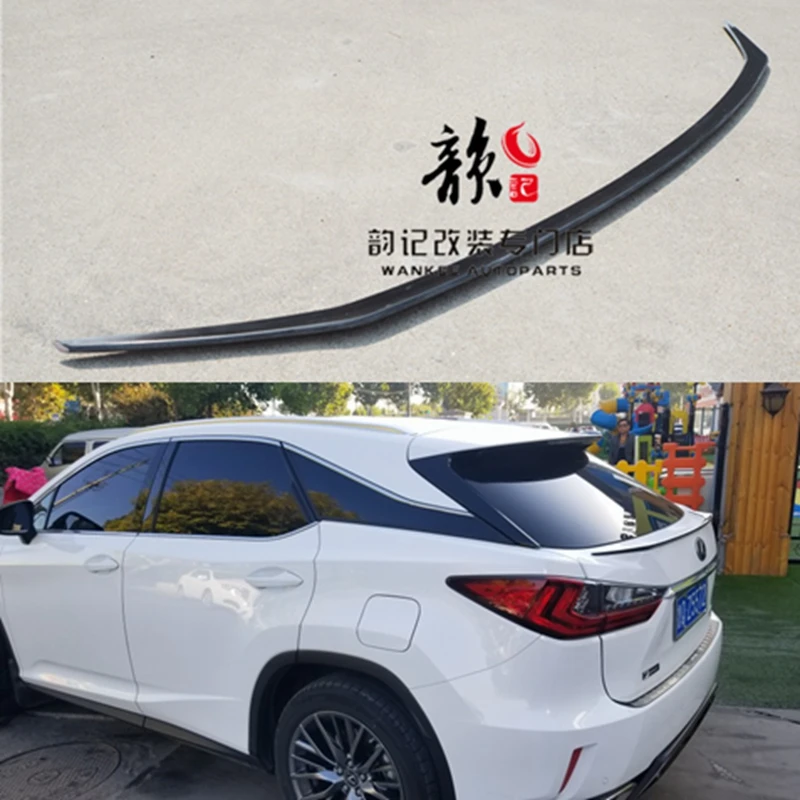 FRP And carbon fiber Unpainted Color Rear Trunk Boot Wing Rear Lip Spoiler For Lexus RX200t RX450h RX 2016 2017 2018 Car Styling