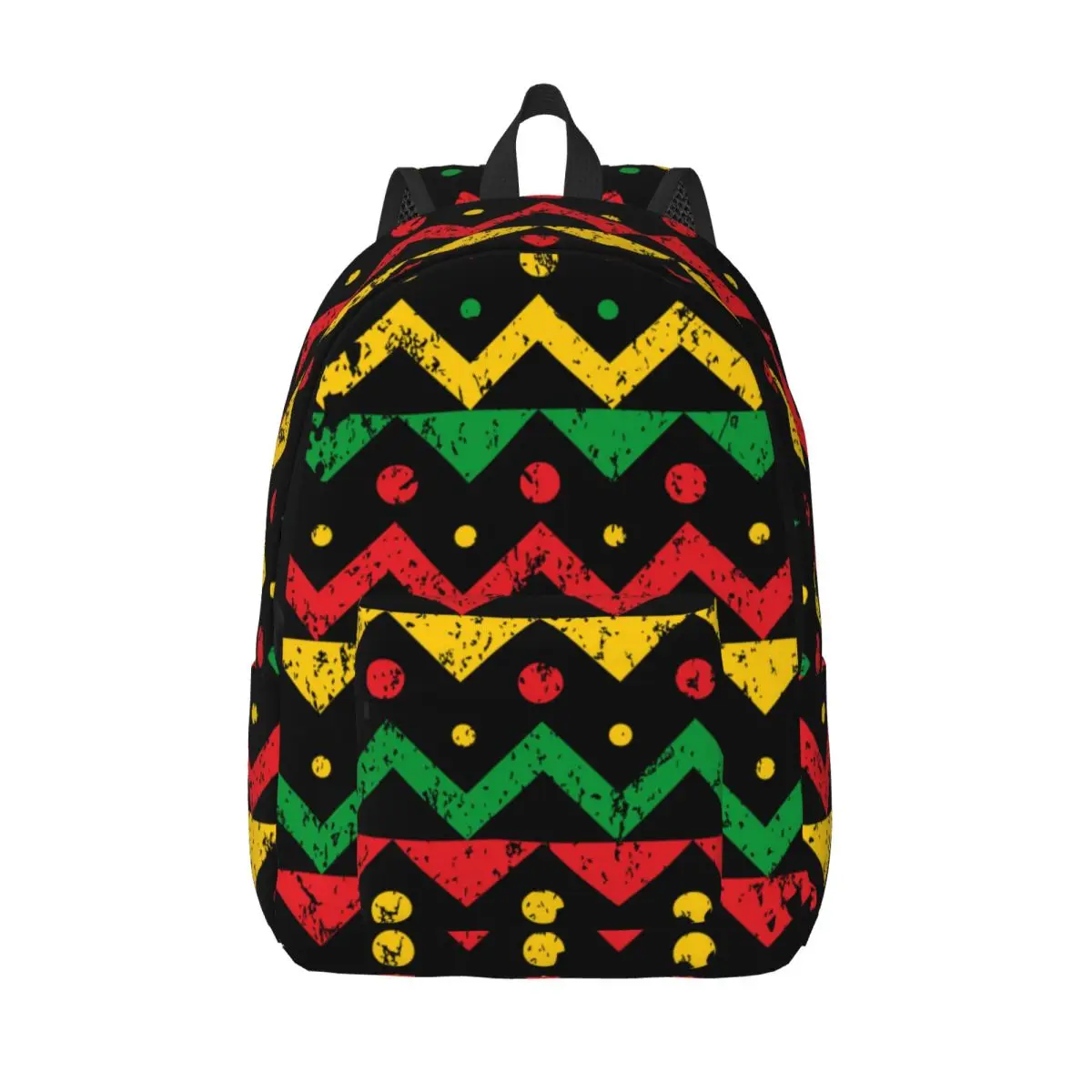 

Zigzag Reggae Background Backpack Unisex Travel Bag Schoolbag Bookbag Mochila