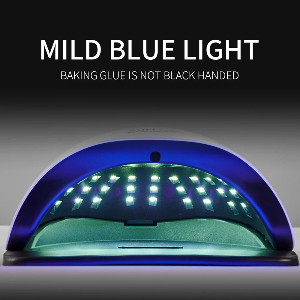 Lâmpada portátil de alta potência para terapia de luz de unha, mão sem escurecimento, lâmpada uv, lâmpada de cura, secagem rápida, manicure, secador de unhas