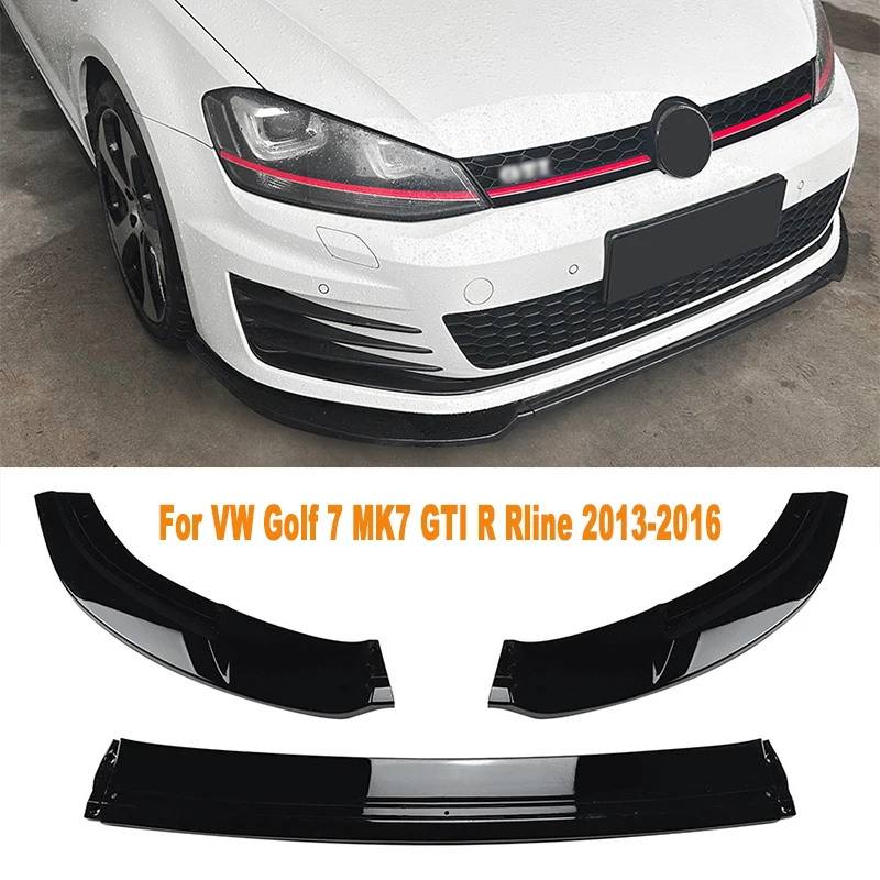 

Front Bumper Lip Splitter Diffuser Body Kit Spoiler Bumper Guard Protector Accessories For VW Golf 7 MK7 GTI R Rline 2013-2016