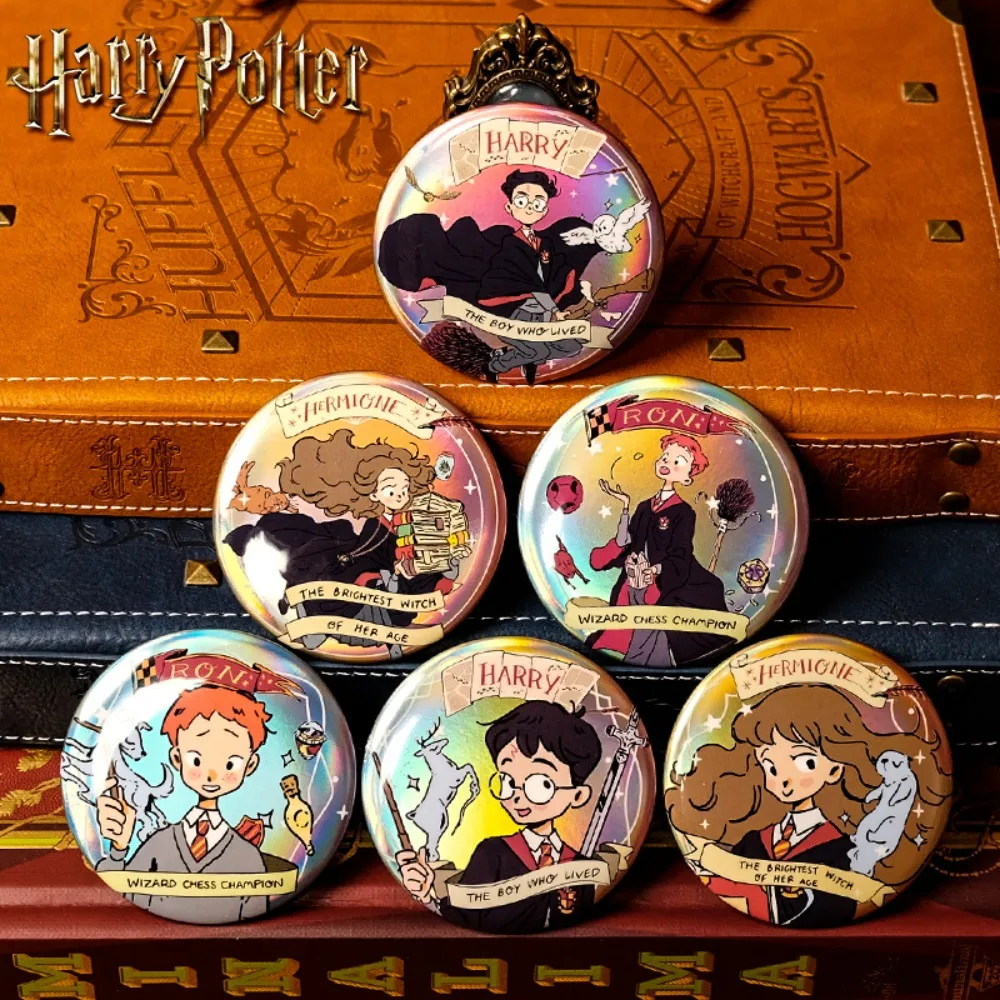Genuine Harry Potter Badge Magic Academy Character European Decoration Badge Hermione American Style Blind Box Official Gift