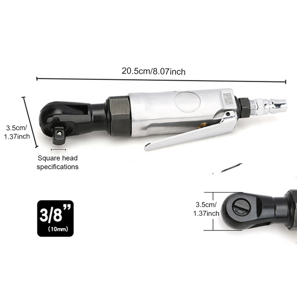 

1/4 3/8 Square Head Mini Air Pneumatic Ratchet Wrench 20N 265rpm Air Pneumatic Ratchet Wrench Reverse Portable Torque Spanner