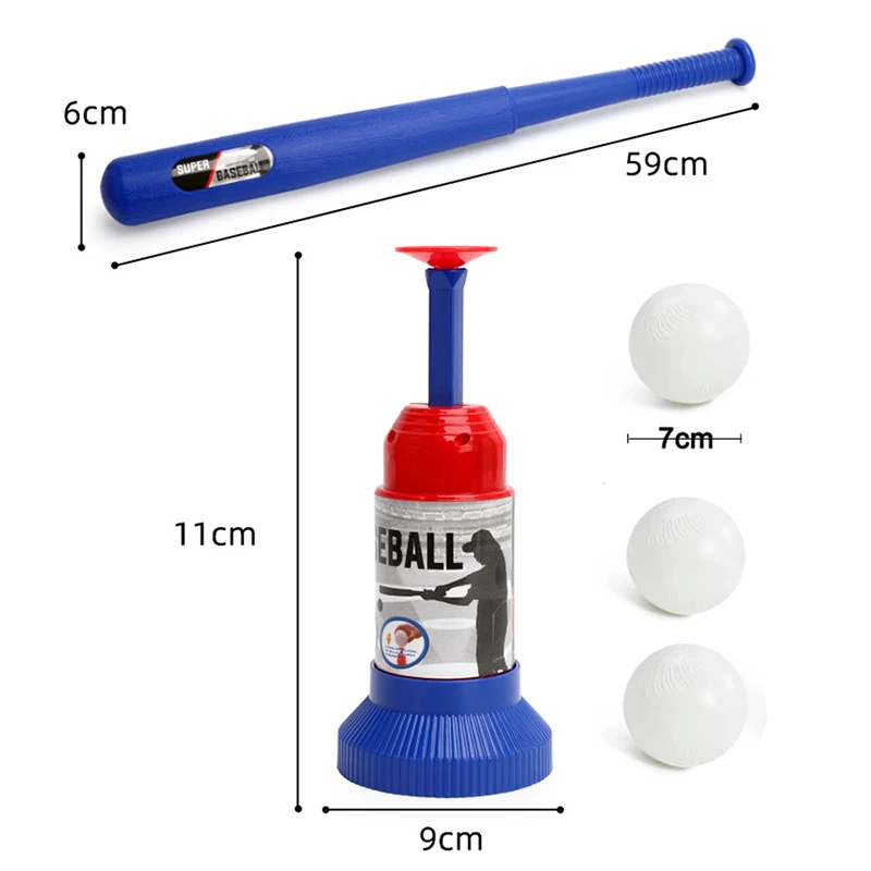 Baseball Ball Toys Backyard Outdoor Sports Toy Adjustable Automatic Pitching Baseball Machine Games Sets Birthday Kids Boy Gift