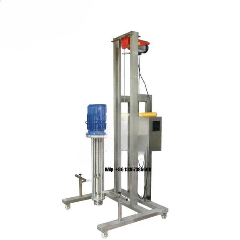 Industrial Versatile Pneumatic Lifting High Shear Dispersion Rotor Stator Homogenizer Mixer