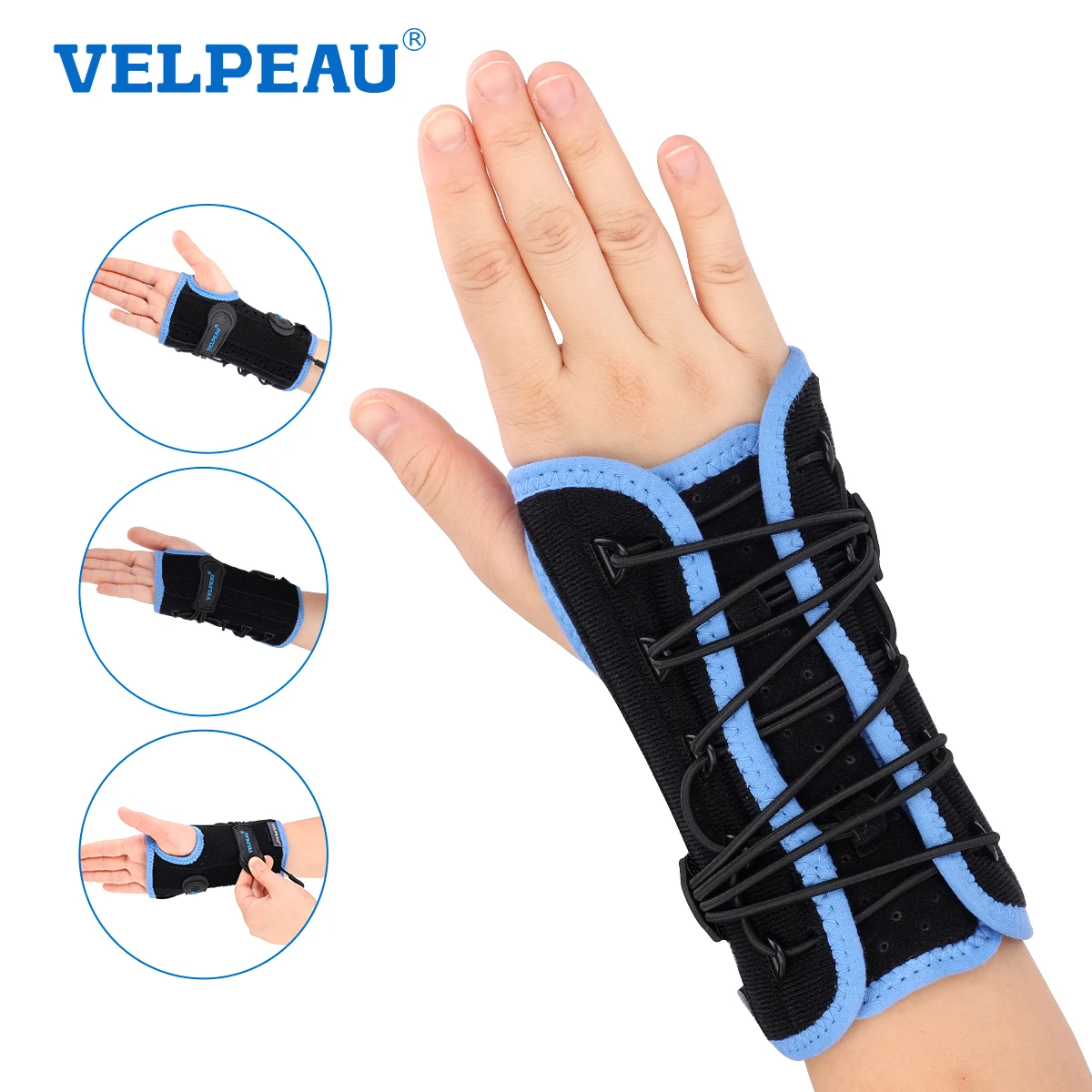 

VELPEAU Wrist Splint Adjustable for Arthritis, Tendonitis, Sprain and Injuries Wrist Brace Support for Women and Men