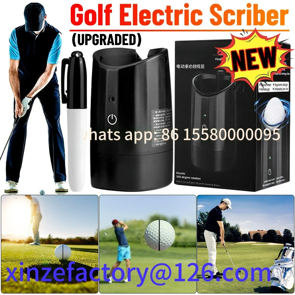 

Be suitable for 2PCS/set Electric Ball Painter Finds Gravity Distribution Line Golf Ball Marker