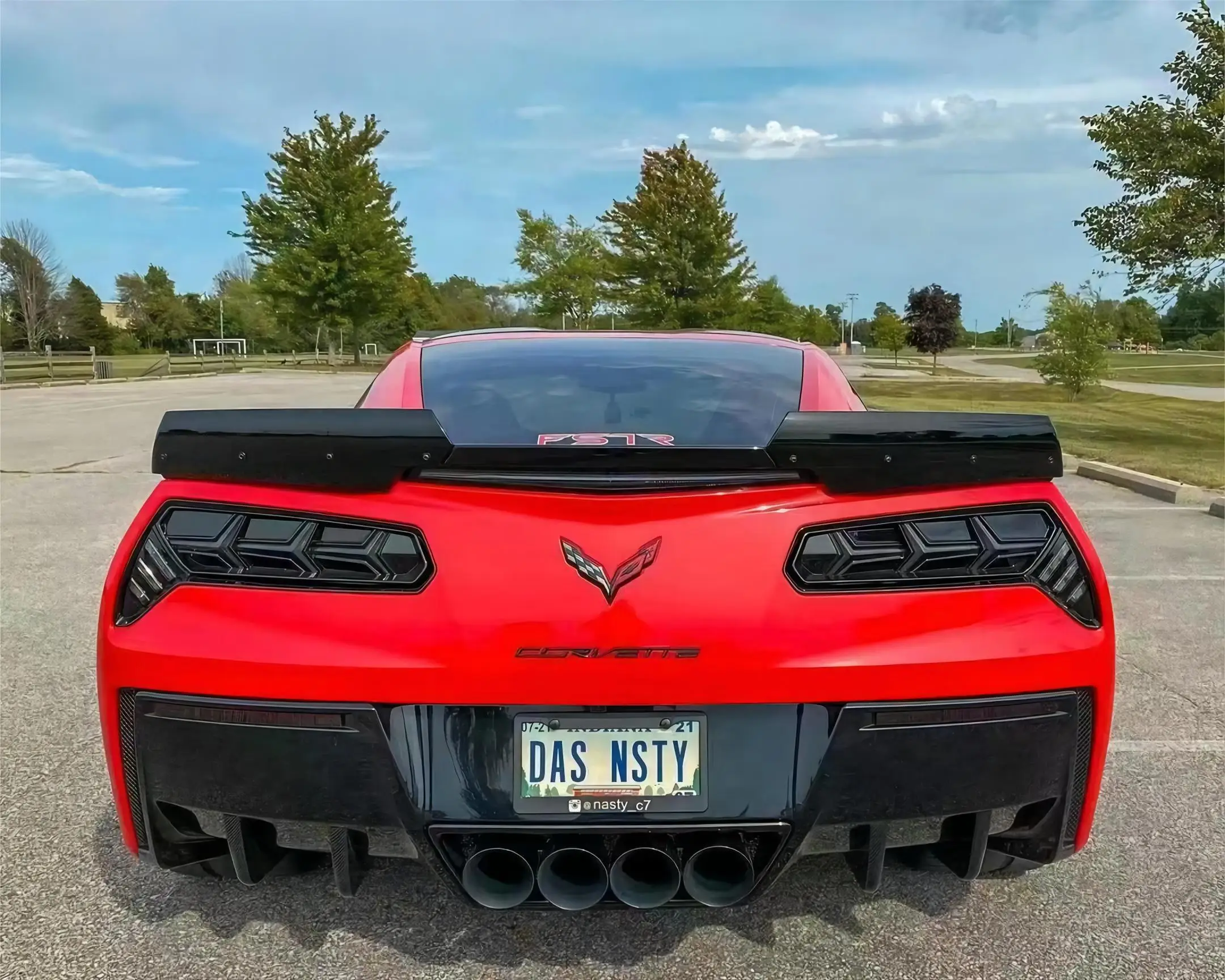 Carbon Fiber Car Racing Rear Bumper Lip Diffuser Spoiler Fit Voor Chevrolet Corvette C7 Z06 2012 -2018 auto Styling