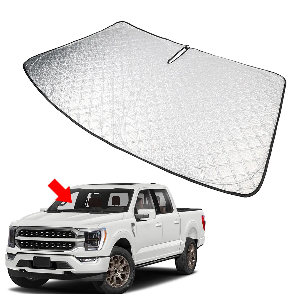 Car Window Sunshade Cover Sun Shade Front Windshield Visor Protector Folding For Ford F150 2021 2022 2023 2024 2025