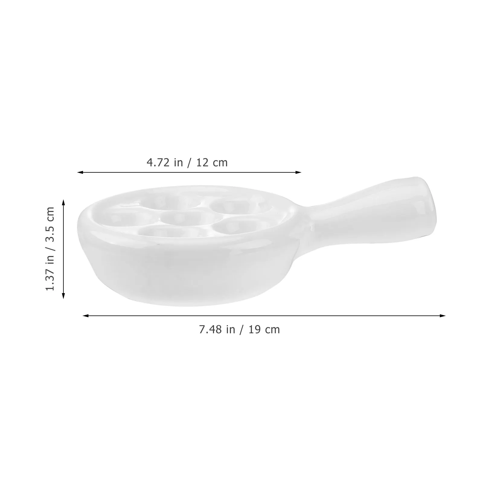1Pcs Ceramic Snail Baking Dish Escargot Plate Thick Stable High Temperature Resistant Shell Holder Kitchen Supply