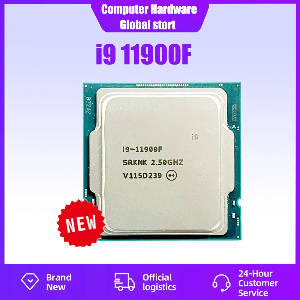 

Новый Core i9 11900F i9-11900F 2,5 ГГц Восьмиядерный 16-поточный 16M 65 Вт LGA 1200 ЦПУ процессор