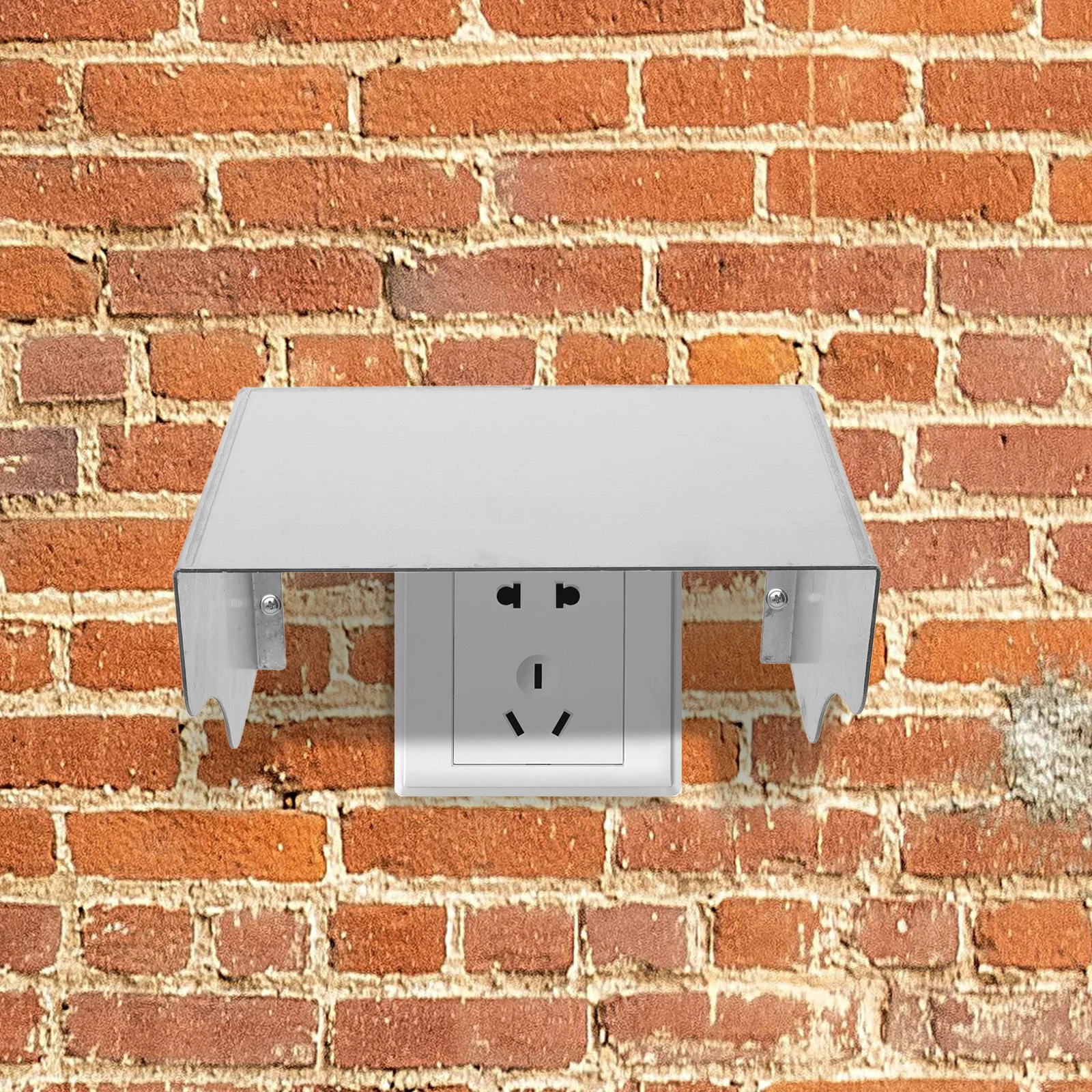 

s Waterproof Outlet Cover Stainless Steel Socket Splash Box Security Camera Protector Sun Metal Electrical Box