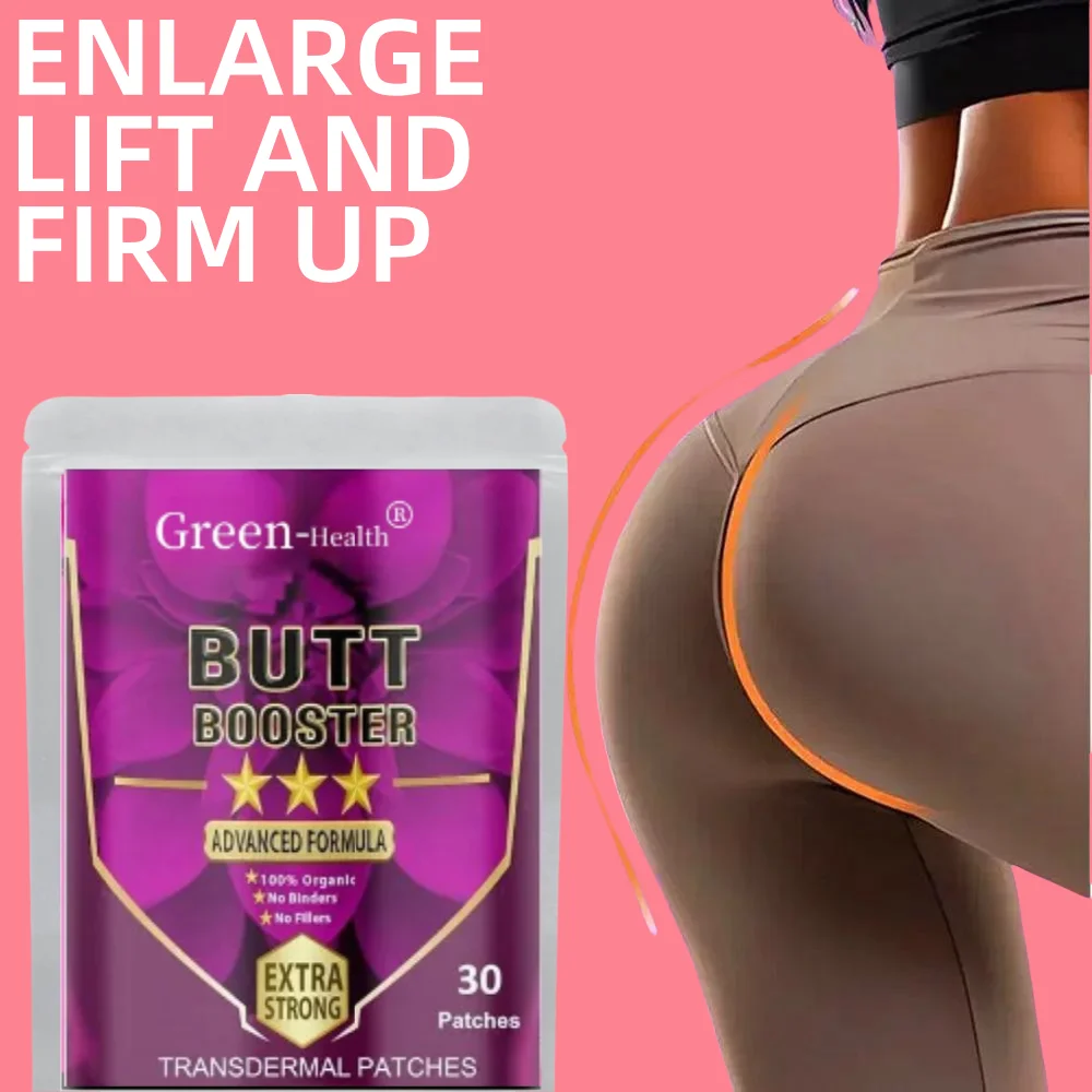 

30 Patches Butt Enhancement Transdermal Patches Booty Enlargement Patches Shape Lift and Firm Bigger Butt One Month Supply