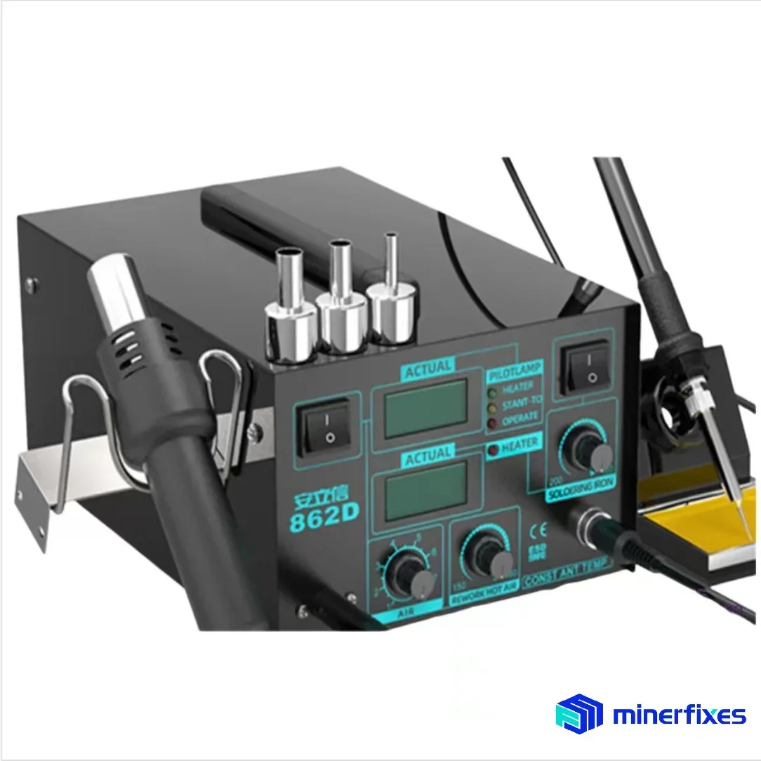 ANLIXIN-862D Desoldering Station High-quality Desoldering Station Combination Tool Multifunctional Maintenance ToolsMiner