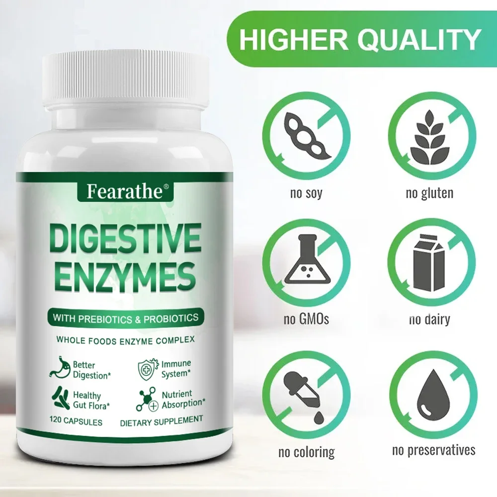 Digestive Enzymes, Probiotics and Prebiotic Supplements Capsules - Promotes Nutrient Absorption, Digestion and Gut Health - Image 4