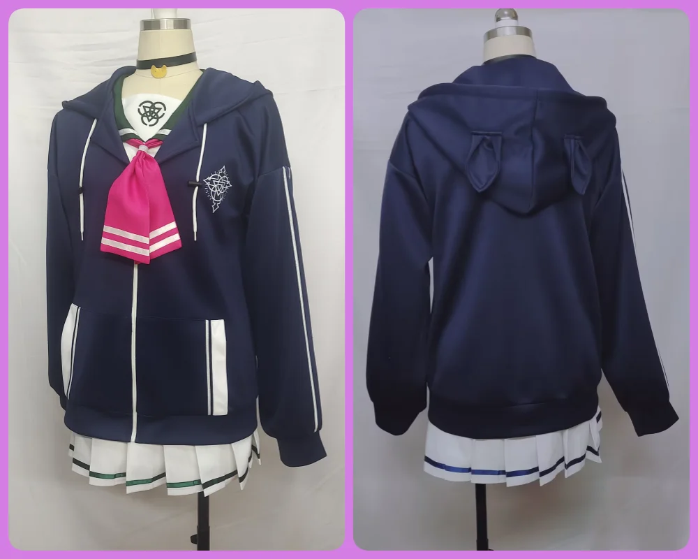 Cos-kiki juego azul archivo Kazusa traje de marinero disfraz Cosplay dulce uniforme escolar encantador fiesta de Halloween traje de juego de rol mujeres