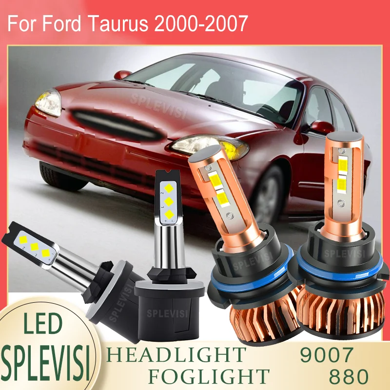 

reliable Improved Nighttime Visibility 9007 880 LED headlight foglight For Ford Taurus 2000 2001 2002 2003 2004 2005 2006 2007