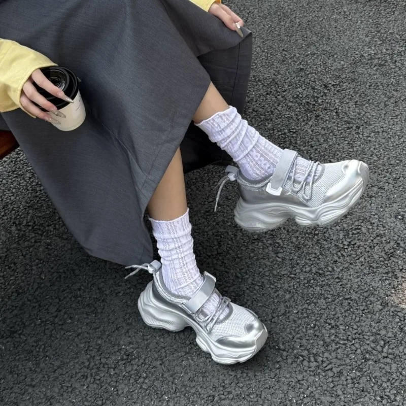 

Women's Chunky Sneakers Summer New Mesh Sandals for Woman Exquisite Shallow Casual Shoes Luxury Designer Shoes Zapatillas Mujer