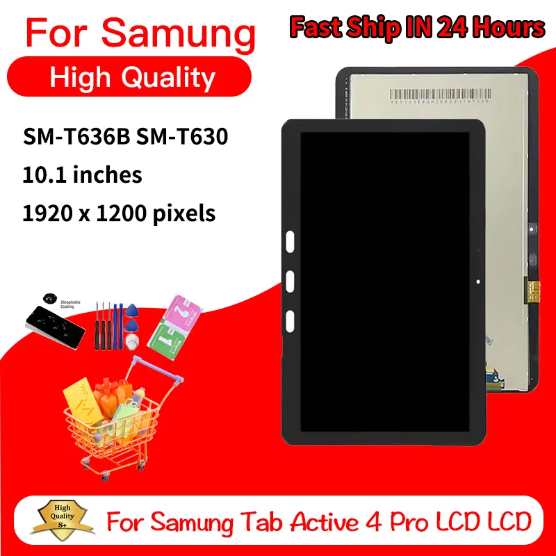 

10.1"New For Samung Tab Active4 Pro SM-T630 SM-T636 T630 T636 Display Touch Screen Digitizer Assembly