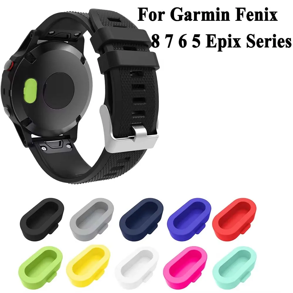 Silikon Staubdicht Stecker Lade Port Schutz Kappe Für Garmin Fenix 7 7S 7X 6 6X 5 5S 5X Forerunner 965 955 265 255 245