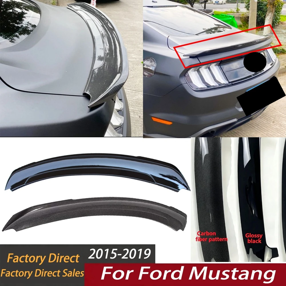 

Rear Roof Lip Spoiler for Ford Mustang 2015-2019 Car Trunk Splitter Wing Guard Board Drill-Free Installation Accessories Tuning