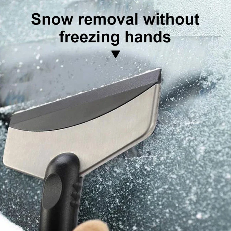 SEAMETAL Car Ice Scraper Snow Removal Shovel Winter Windshield Window Snow Cleaning Scraping Tool Auto Ice Breaker Snow Shovel