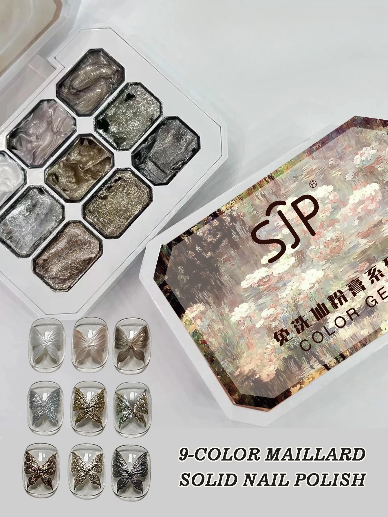 

9 colors Spring/Summer Solid nail polish Ice Transparent Jelly Dopamine Glass Candy Rainbow Macaron Color Series Gel Nail Polish